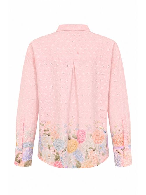 Camicia Cristal in cotone con ricami e stampa floreale Mc2 Saint Barth | CYS000101866L